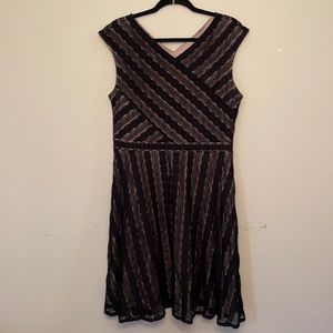 Black overlay lace dress. Size 14